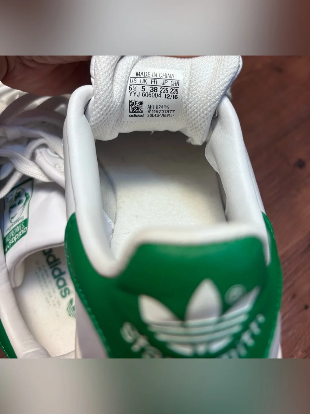 Adidas Originals Stan Smith Men's Shoes White Green 6.5